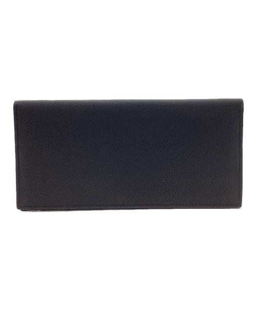 SLOW Traditional（スロウ トラディショナル）SLOW Traditional (スロウ トラディショナル) Bubble calf-long wallet ブラックの古着・服飾アイテム