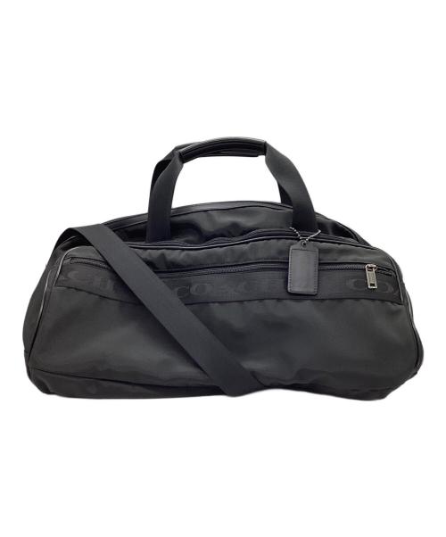 COACH（コーチ）COACH (コーチ) ショルダー付き大容量ボストンバッグ ブラックの古着・服飾アイテム