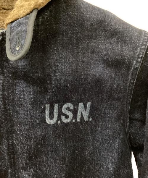 DENIME（ドゥニーム）DENIME (ドゥニーム) HOUSTON (ヒューストン) N-1デッキジャケット インディゴ サイズ:38の古着・服飾アイテム