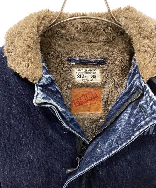 DENIME（ドゥニーム）DENIME (ドゥニーム) HOUSTON (ヒューストン) N-1デッキジャケット インディゴ サイズ:38の古着・服飾アイテム