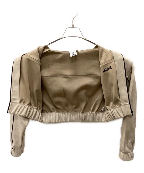 X-GIRL（エックスガール）X-GIRL (エックスガール) FAUX SUEDE SHIRT ベージュ サイズ:Sの古着・服飾アイテム