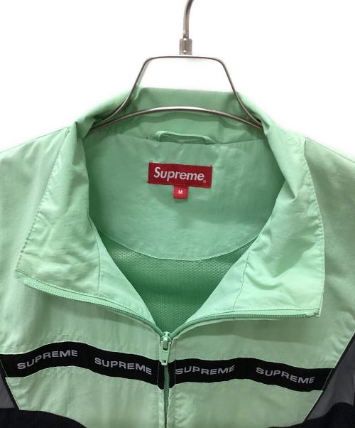 SUPREME（シュプリーム）SUPREME (シュプリーム) Cross Paneled Track Jacket グリーン×ブラック サイズ:Ｍの古着・服飾アイテム