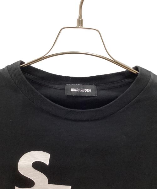 WIND AND SEA（ウィンダンシー）WIND AND SEA (ウィンダンシー) HUF (ハフ) WDS SOLID AND TIE DYE TEE ブラック×ホワイト サイズ:Ｍの古着・服飾アイテム