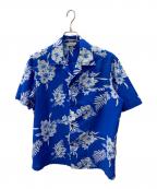 MADE IN HAWAIIメイドインハワイ）の古着「ヴィンテージアロハシャツ」｜ブルー