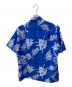 中古・古着 MADE IN HAWAII (メイドインハワイ) ヴィンテージアロハシャツ ブルー サイズ:M：5000円