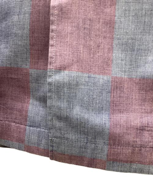 COMME des GARCONS HOMME（コムデギャルソン オム）COMME des GARCONS HOMME (コムデギャルソン オム) 00’ オープンカラーブロックチェックシャツ ブルー×ピンク サイズ:不明の古着・服飾アイテム