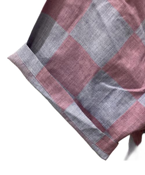 COMME des GARCONS HOMME（コムデギャルソン オム）COMME des GARCONS HOMME (コムデギャルソン オム) 00’ オープンカラーブロックチェックシャツ ブルー×ピンク サイズ:不明の古着・服飾アイテム