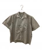 COMME des GARCONS HOMMEコムデギャルソン オム）の古着「90's オープンカラーシャツ」｜グレー