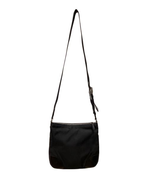 PRADA（プラダ）PRADA (プラダ) ナイロンショルダーバッグ ブラックの古着・服飾アイテム