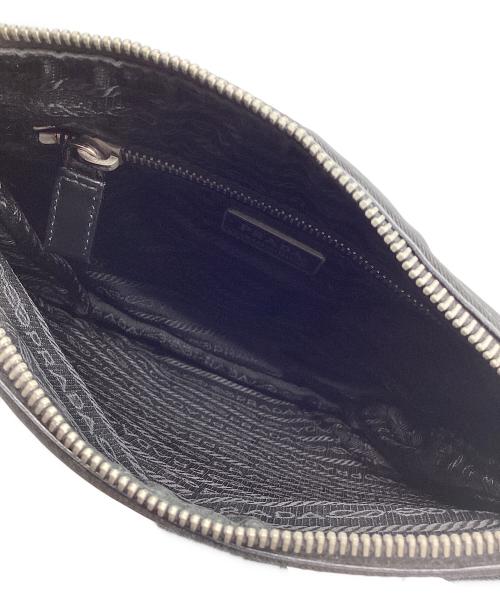 PRADA（プラダ）PRADA (プラダ) ナイロンショルダーバッグ ブラックの古着・服飾アイテム