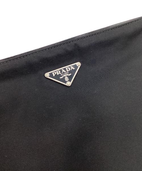 PRADA（プラダ）PRADA (プラダ) ナイロンショルダーバッグ ブラックの古着・服飾アイテム