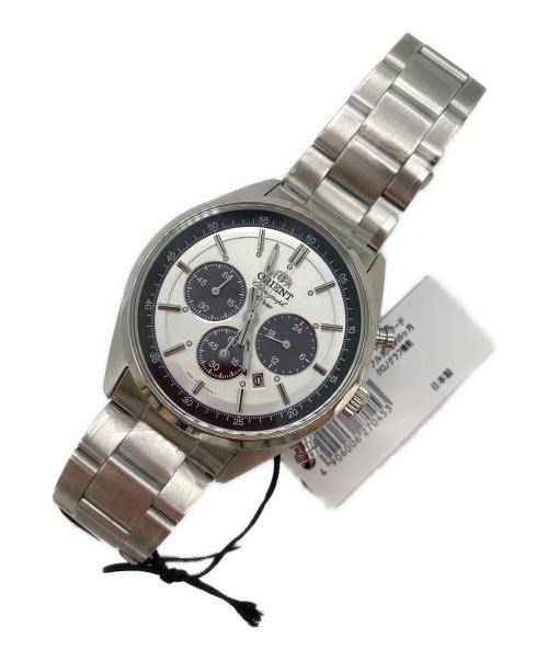 ORIENT（オリエント）ORIENT (オリエント) クロノグラフ Neo 70’s シルバー×ホワイトの古着・服飾アイテム