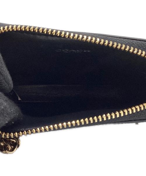 COACH（コーチ）COACH (コーチ) ジップカードケース ブラウン×ブラックの古着・服飾アイテム