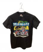 HARLEY-DAVIDSONハーレーダビッドソン）の古着「90's  両面プリント HAWAII TEE」｜ブラック