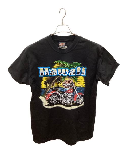 HARLEY-DAVIDSON（ハーレーダビッドソン）HARLEY-DAVIDSON (ハーレーダビッドソン) 90's  両面プリント HAWAII TEE ブラック サイズ:Ｍの古着・服飾アイテム