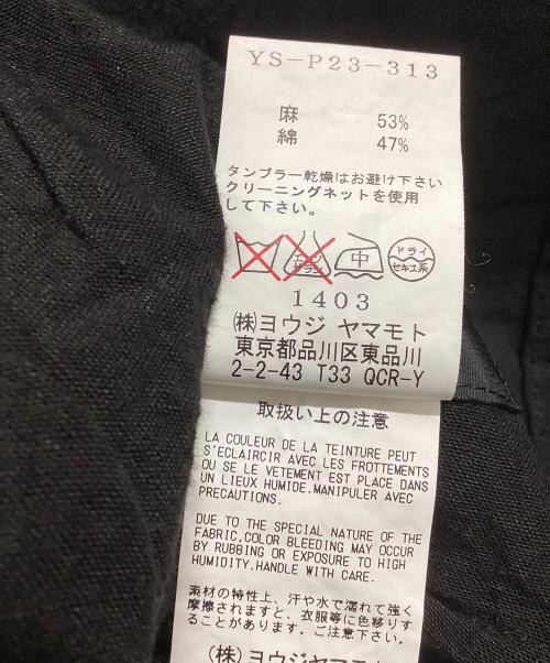 Y’s（ワイズ）Y’s (ワイズ) ストレートパンツ ブラック サイズ:1の古着・服飾アイテム