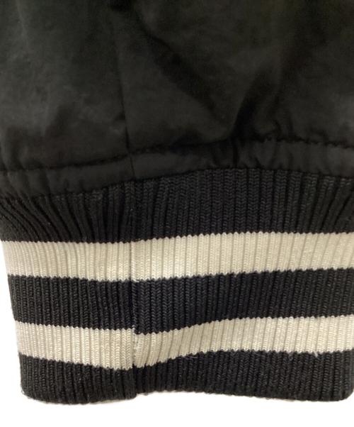 Schott（ショット）Schott (ショット) NYLON VARSITY JACKET ブラック サイズ:XLの古着・服飾アイテム