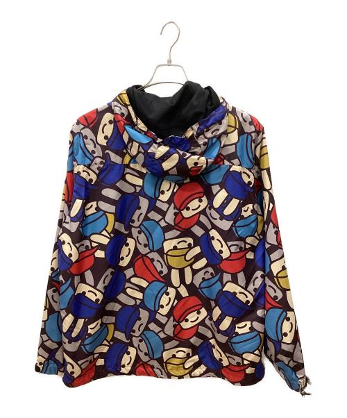 CUNE（キューン）CUNE (キューン) ナイロンパーカー ブルー×レッド サイズ:3の古着・服飾アイテム