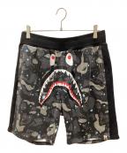 A BATHING APEア ベイシング エイプ）の古着「スウェットハーフパンツ」｜グレー