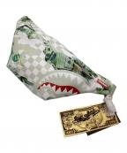 SPRAYGROUNDスプレーグランド）の古着「ボディバッグ」｜ホワイト×グリーン