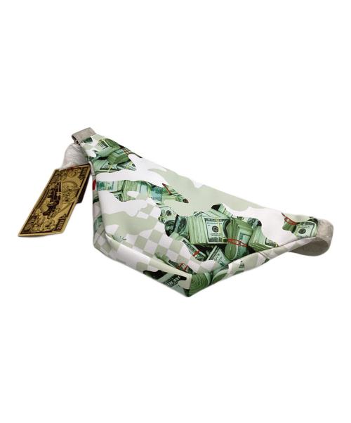 SPRAYGROUND（スプレーグランド）SPRAYGROUND (スプレーグランド) ボディバッグ ホワイト×グリーン 未使用品の古着・服飾アイテム