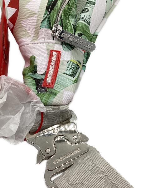 SPRAYGROUND（スプレーグランド）SPRAYGROUND (スプレーグランド) ボディバッグ ホワイト×グリーン 未使用品の古着・服飾アイテム