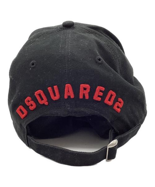 DSQUARED2（ディースクエアード）DSQUARED2 (ディースクエアード) Icon ベースボール キャップ ブラックの古着・服飾アイテム