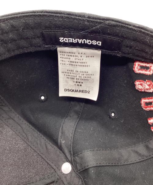 DSQUARED2（ディースクエアード）DSQUARED2 (ディースクエアード) Icon ベースボール キャップ ブラックの古着・服飾アイテム