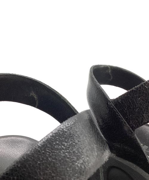 MIU MIU（ミュウミュウ）MIU MIU (ミュウミュウ) ビジュープラットフォームサンダル ブラック サイズ:36の古着・服飾アイテム