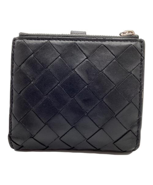 BOTTEGA VENETA（ボッテガベネタ）BOTTEGA VENETA (ボッテガベネタ) 2つ折り財布 ブラックの古着・服飾アイテム