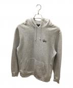stussyステューシー）の古着「Basic Stussy Hoodie」｜グレー