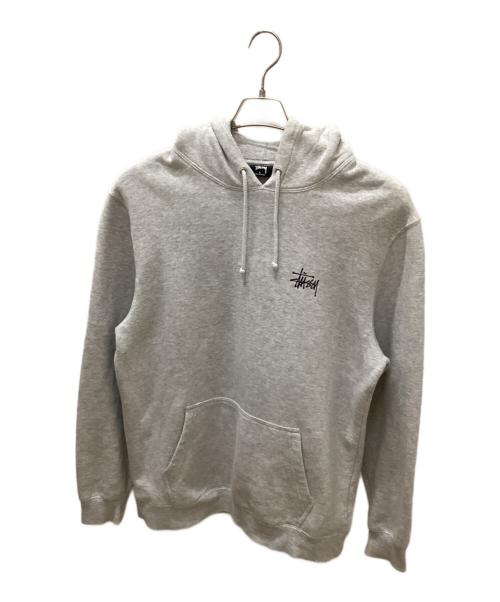 stussy（ステューシー）stussy (ステューシー) Basic Stussy Hoodie グレー サイズ:Ｌの古着・服飾アイテム