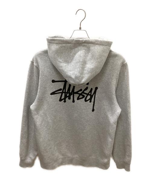 stussy（ステューシー）stussy (ステューシー) Basic Stussy Hoodie グレー サイズ:Ｌの古着・服飾アイテム