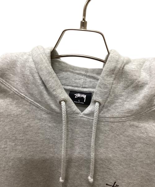 stussy（ステューシー）stussy (ステューシー) Basic Stussy Hoodie グレー サイズ:Ｌの古着・服飾アイテム