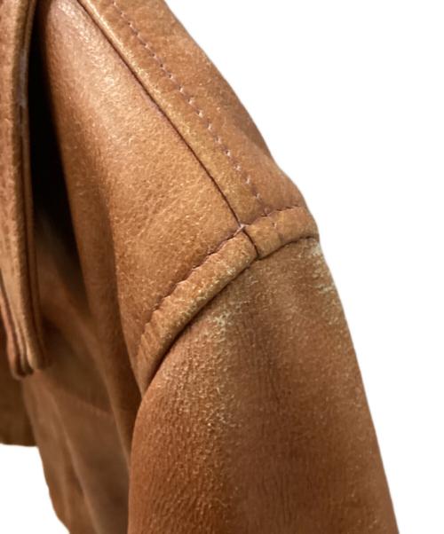 Schott（ショット）Schott (ショット) レザーカーコート ブラウン サイズ:40の古着・服飾アイテム