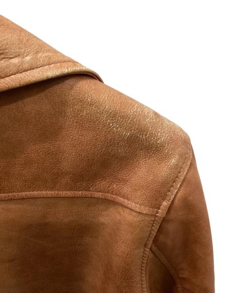 Schott（ショット）Schott (ショット) レザーカーコート ブラウン サイズ:40の古着・服飾アイテム