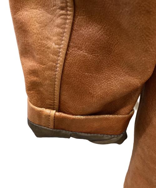 Schott（ショット）Schott (ショット) レザーカーコート ブラウン サイズ:40の古着・服飾アイテム