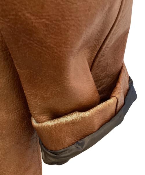 Schott（ショット）Schott (ショット) レザーカーコート ブラウン サイズ:40の古着・服飾アイテム