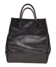 TODD SNYDER×THE SUPERIOR LABOR（トッドスナイダー×シュペリオールレイバー）の古着「レザーハンドバッグ」｜ブラック