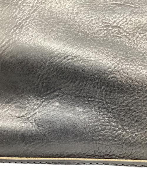 TODD SNYDER（トッドスナイダー）TODD SNYDER (トッドスナイダー) THE SUPERIOR LABOR (シュペリオールレイバー) レザーハンドバッグ ブラックの古着・服飾アイテム