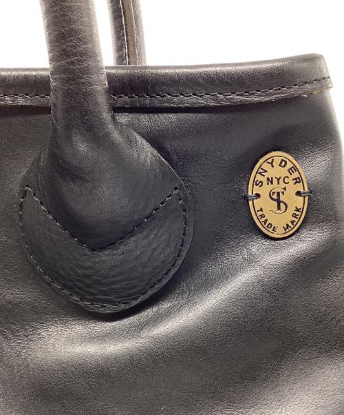 TODD SNYDER（トッドスナイダー）TODD SNYDER (トッドスナイダー) THE SUPERIOR LABOR (シュペリオールレイバー) レザーハンドバッグ ブラックの古着・服飾アイテム
