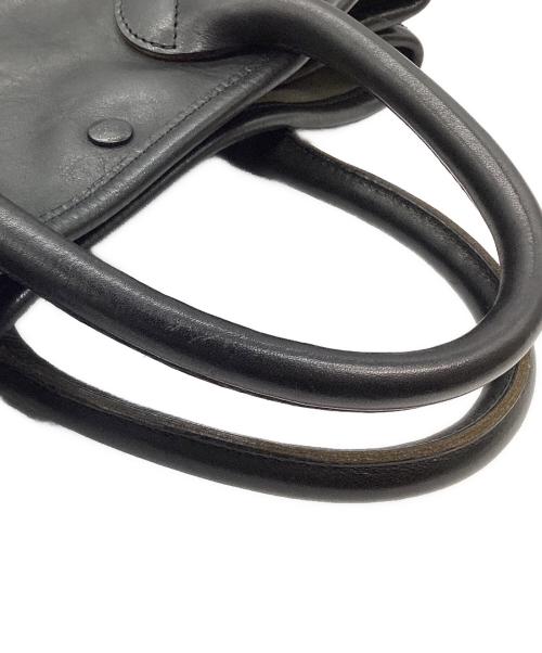 TODD SNYDER（トッドスナイダー）TODD SNYDER (トッドスナイダー) THE SUPERIOR LABOR (シュペリオールレイバー) レザーハンドバッグ ブラックの古着・服飾アイテム