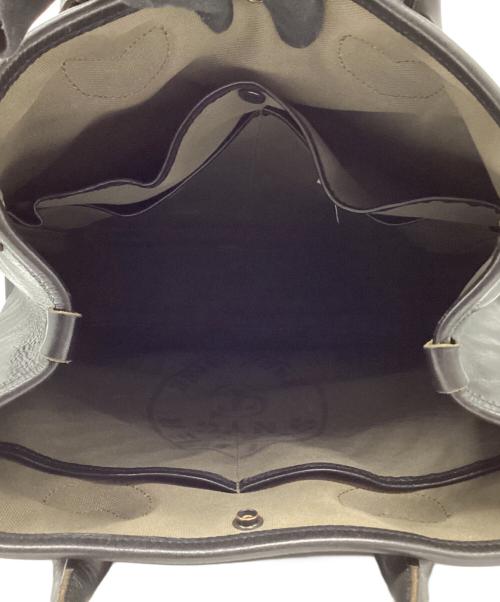 TODD SNYDER（トッドスナイダー）TODD SNYDER (トッドスナイダー) THE SUPERIOR LABOR (シュペリオールレイバー) レザーハンドバッグ ブラックの古着・服飾アイテム