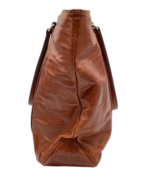 Daniel&Bob（ダニエル＆ボブ）Daniel&Bob (ダニエル＆ボブ) レザートートバッグ ブラウンの古着・服飾アイテム