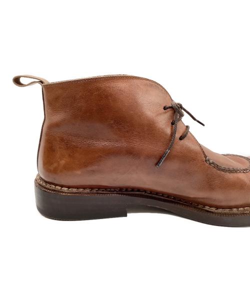 YAMANE DELUXE（ヤマネ）YAMANE DELUXE (ヤマネ) Uチップレザーチャッカブーツ ブラウン サイズ:8の古着・服飾アイテム