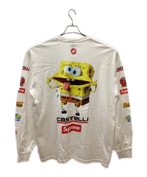SUPREME（シュプリーム）SUPREME (シュプリーム) SpongeBob Racing L/S Tee ホワイト サイズ:XLの古着・服飾アイテム