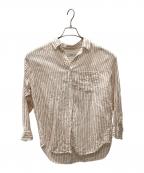 JOURNAL STANDARD relumeジャーナルスタンダード レリューム）の古着「長袖ブラウス」｜ホワイト×オレンジ