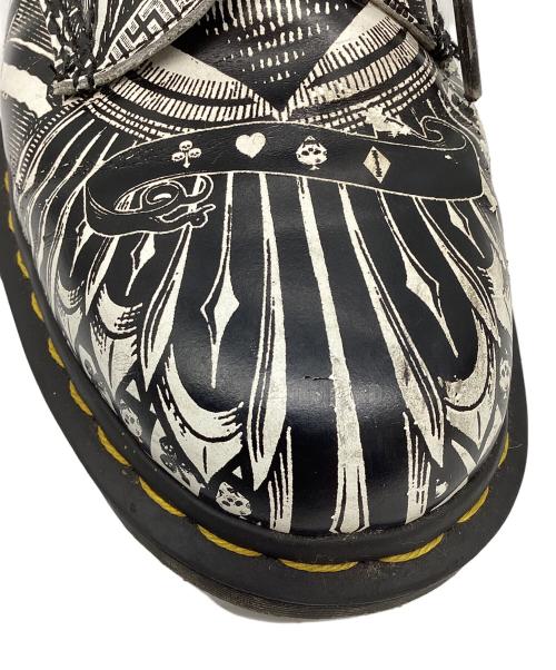 Dr.Martens（ドクターマーチン）Dr.Martens (ドクターマーチン) EGRET PLAYING CARD PRINT 8EYE BOOTS サイズ:US7の古着・服飾アイテム