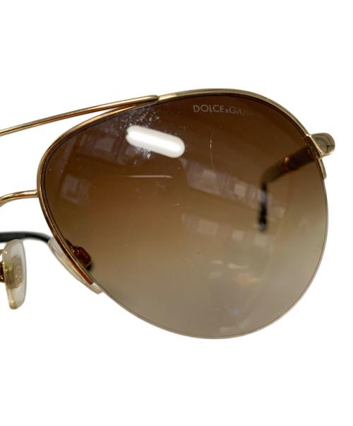 DOLCE & GABBANA（ドルチェ＆ガッバーナ）DOLCE & GABBANA (ドルチェ＆ガッバーナ) サングラス ブラック×ブラウンの古着・服飾アイテム
