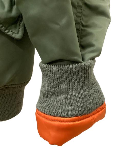 AVIREX（アヴィレックス）AVIREX (アヴィレックス) COMMERCIAL LOGO MA-1フライトジャケット セージグリーン サイズ:LARGEの古着・服飾アイテム